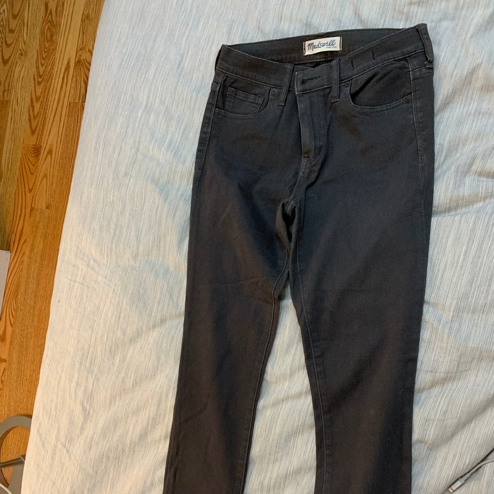 Madewell High-Riser Skinny Cotton Size 25 Gray